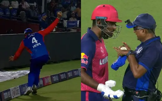 Sanju Samson's controversial catch
