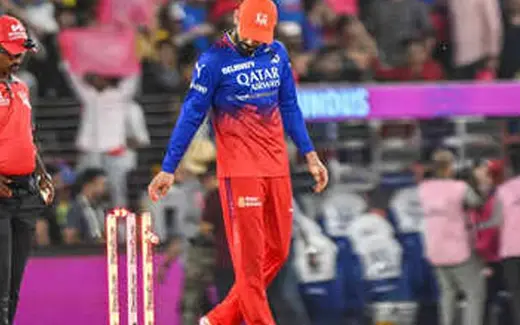 Dejected Virat Kohli